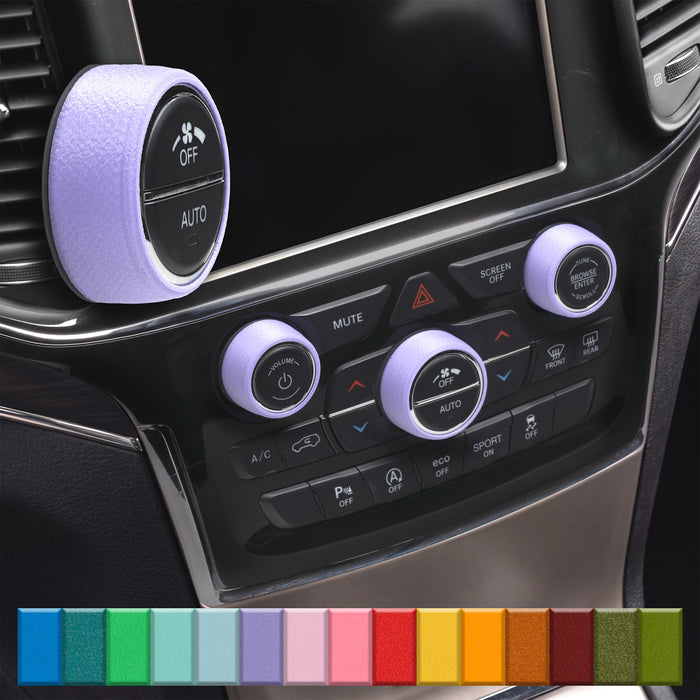 For Jeep Grand Cherokee - Knob Press-Fit Covers 2014-2022 | 3-Knob Set 52 Colors