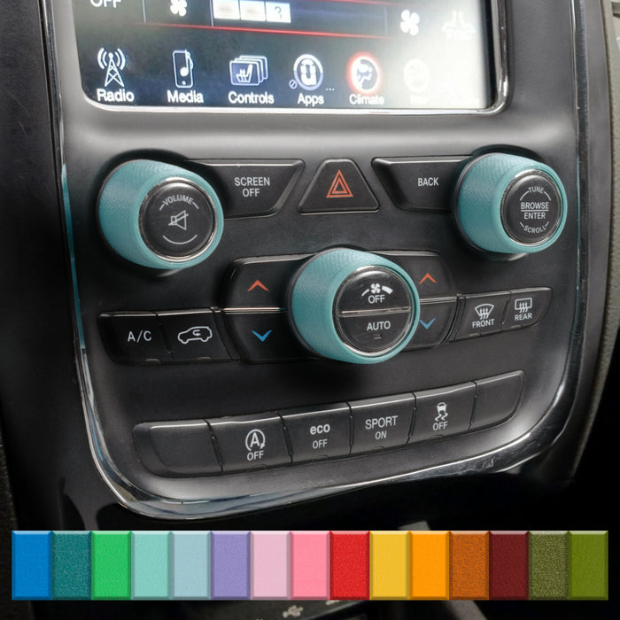 For Dodge Durango - Knob Press-Fit Covers 2014-2020 | 3-Knob Set 52 Colors